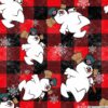 Frosty on Red Buffalo Plaid Cotton Lycra
