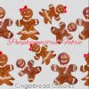 Gingerbread Couples Cotton Lycra
