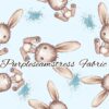 Glitter Splatter Bunny Easter Cotton Lycra