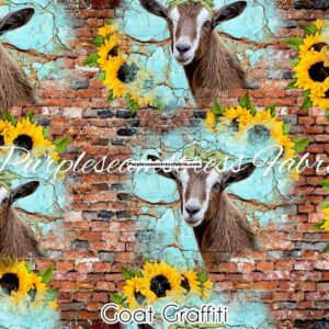 Goat Graffiti Cotton Lycra