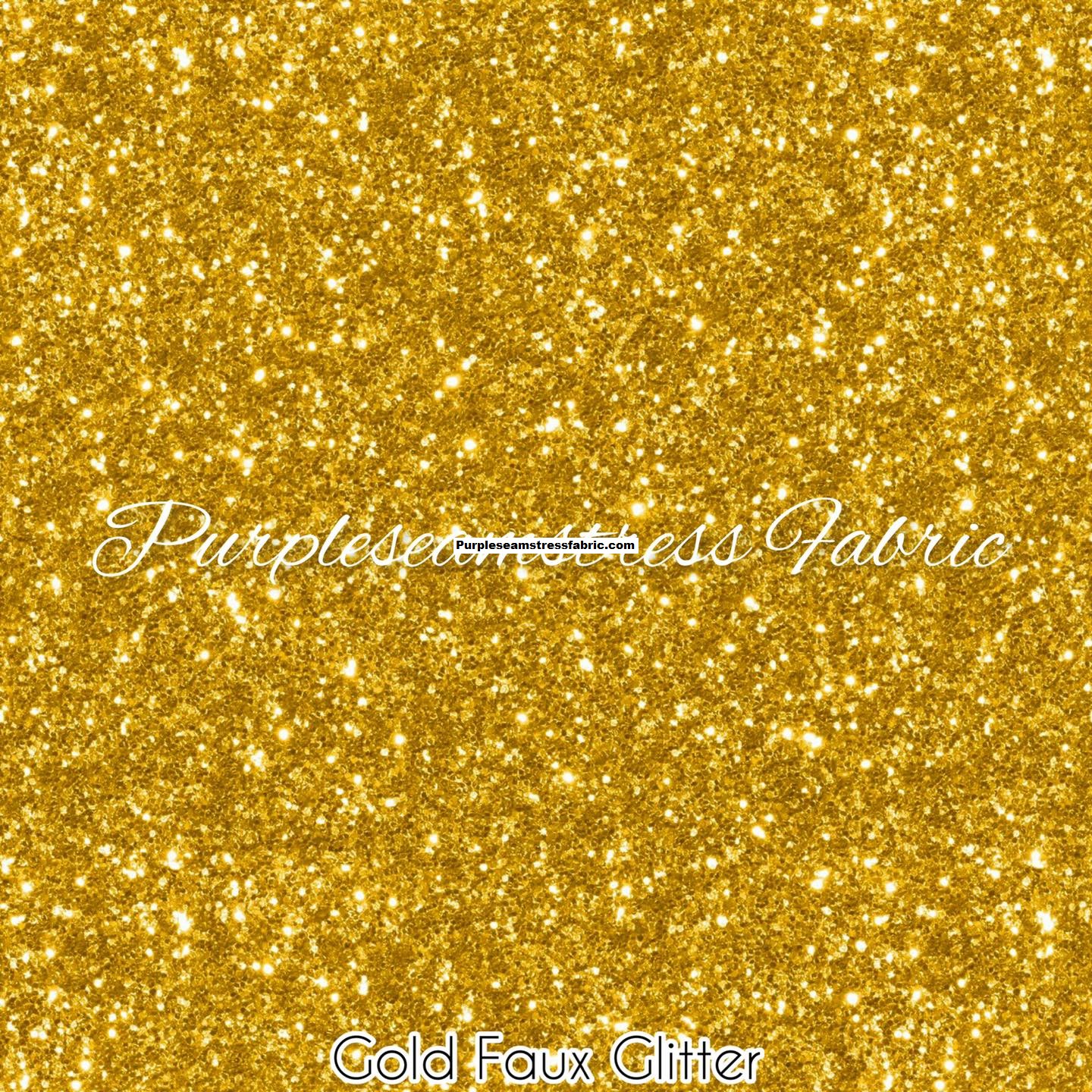 Gold Faux Glitter Lycra – Purpleseamstress Fabric