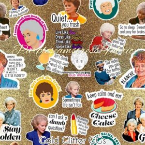 Gold Glitter GGs Cotton Lycra