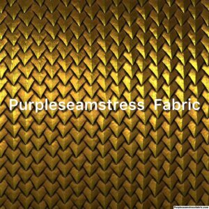 Gold Lame Dragon Scales Cotton Lycra