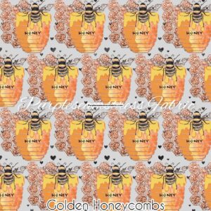 Golden Honeycombs Cotton Lycra