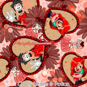 Goofy Hearts & Potion Cotton Lycra