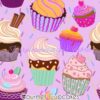 Gourmet Cupcakes Cotton Lycra