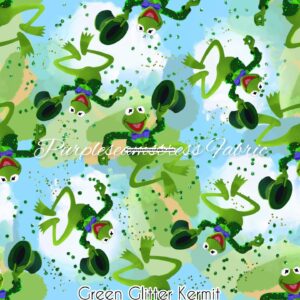 Green Glitter Kermit Cotton Lycra