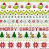 Grinch Fair Isle Christmas Cotton Lycra