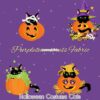 Halloween Costume Cats Cotton Lycra