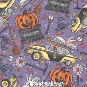 Halloween Town Cotton Lycra