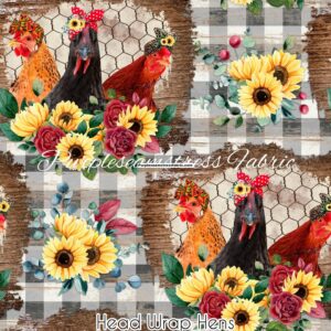 Head Wrap Hens Cotton Lycra