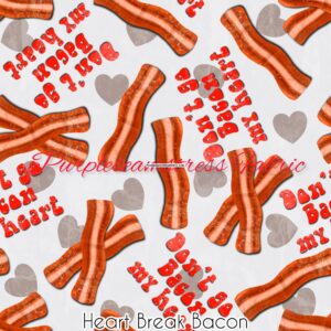 Heart Break Bacon Cotton Lycra