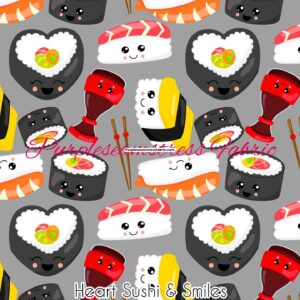 Heart Sushi & Smiles Cotton Lycra