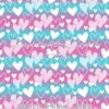 Hearts in Pink/Blue Ombre Cotton Lycra