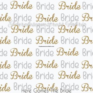 Here Comes The Bride Cotton Lycra