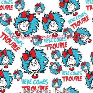 Here Comes Trouble Cotton Lycra