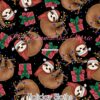 Holiday Sloths Cotton Lycra