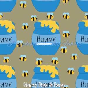 Honey Pots & Bees Cotton Lycra