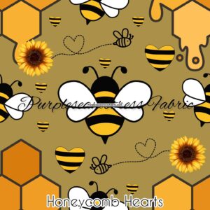 Honeycomb Hearts Cotton Lycra