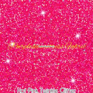 Hot Pink Twinkle Glitter Cotton Lycra