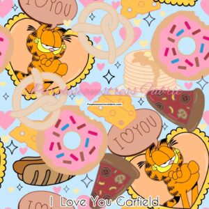 I Love You Garfield Cotton Lycra