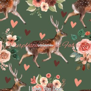 I Love you Deer Cotton Lycra