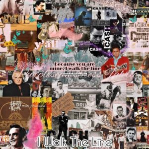 I walk the Line Johnny Cash Cotton Lycra