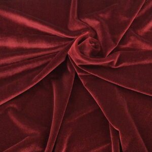 Burgundy Stretch Velvet – Purpleseamstress Fabric