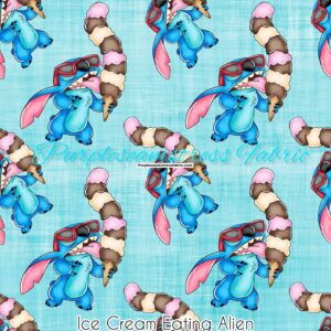 Ice Cream eating Alien Cotton Lycra