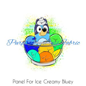 Ice Creamy Bluey Panel Cotton Lycra