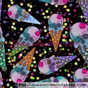 Ice Scream Skulls - Fabric