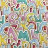 Iced Alphabet Cookies Cotton Lycra