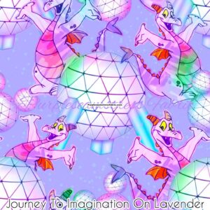 Journey to Imagination on Lavender Cotton Lycra