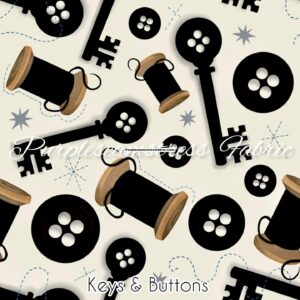 Keys & Buttons Cotton Lycra