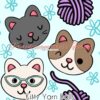 Kitty Yarn Balls Cotton Lycra