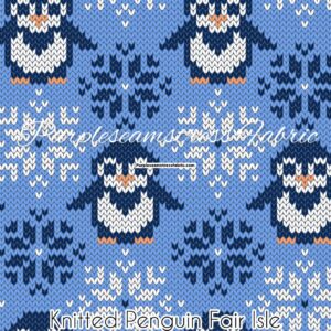 Knitted Penguin Fair Isle Cotton Lycra