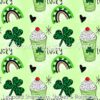 Leopard Shamrocks, Shakes & Rainbows Cotton Lycra