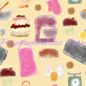 Let’s Bake A Cake Cotton Lycra