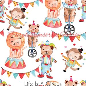 Life is A Circus Cotton Lycra