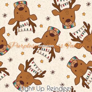Light Up Reindeer Cotton Lycra