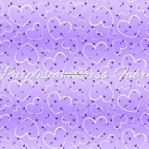 Lilac Bubble Hearts Valentine's Cotton Lycra
