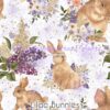 Lilac Bunnies Cotton Lycra