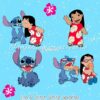 Lilo & Stitch White Splatter Cotton Lycra