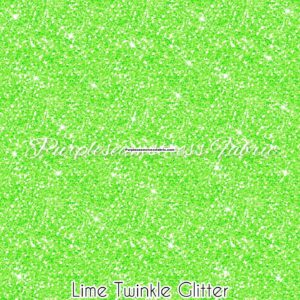 Lime Twinkle Glitter Cotton Lycra