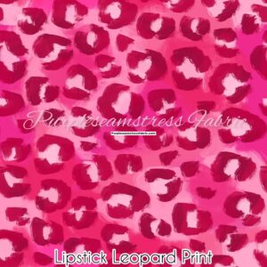 Lipstick Leopard Print Cotton Lycra