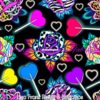 Lisa Frank Roses & Lollipops Cotton Lycra