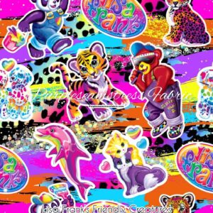 Lisa Frank’s Friendly Creatures Cotton Lycra
