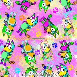 Lisa Frank Bluey Cotton Lycra