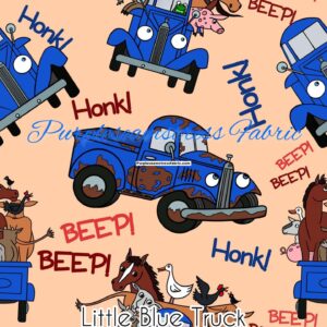 Little Blue Truck Cotton Lycra
