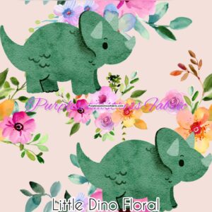 Little Dino Floral Cotton Lycra